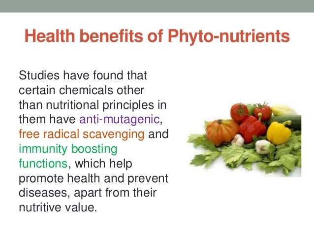 Phytochemicals in nutrition and health